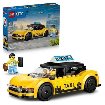 LEGO City 60487 Gele Taxi - Speelgoedauto voor jongens en meisjes vanaf 5 jaar - Cadeau-idee
