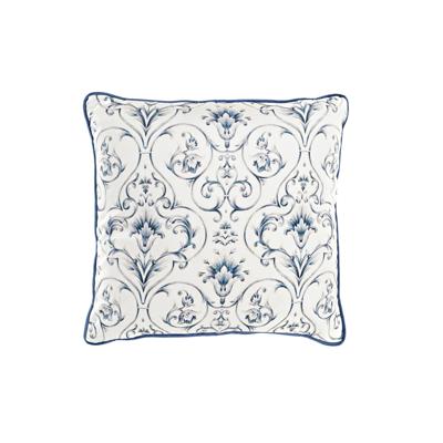 Kussen DKD Home Decor Blauw Wit Vierkant Blommor Neoklassiek 45 x 10 x 45 cm Kussen DKD Home Decor Blauw Wit Vierkant Blommor Neoklassiek 45 x 10 x 45 cm