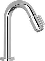 Saqu Mini fonteinset met chromen kraan glanzend wit keramiek - thumbnail