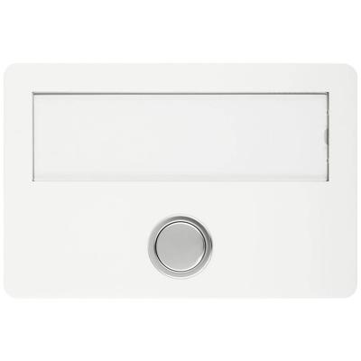 Grothe 55642 Bel Met naambord Wit