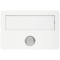 Grothe 55642 Bel Met naambord Wit - thumbnail