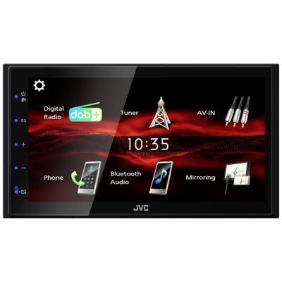 JVC KWM180DBT Autoradio met scherm dubbel DIN Bluetooth handsfree, DAB+ tuner, Aansluiting voor achteruitrijcamera, Aansluiting voor stuurbediening JVC KWM180DBT Autoradio met scherm dubbel DIN Bluetooth handsfree, DAB+ tuner, Aansluiting voor achteruitrijcamera, Aansluiting voor stuurbediening