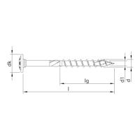 HECO-TOPIX-plus A2 8,0 x 160, tk, T40, DD, 50 st - HC61868 - thumbnail