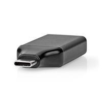 Nedis USB-C™ Adapter | USB 3.2 Gen 1 | USB-C™ Male | HDMI™ Output | 4K@60Hz | Rond | Vernikkeld | Grijs / Zwart | Doos - CCGB64650GY - thumbnail