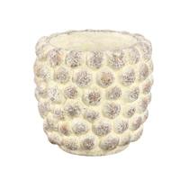 PTMD bloempot ruis l crème 19 cm | 8 stuks - thumbnail