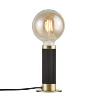 Kleine tafellamp zwart & messing met schakelaar en E27 fitting Nordlux Galloway 2011075003 - thumbnail