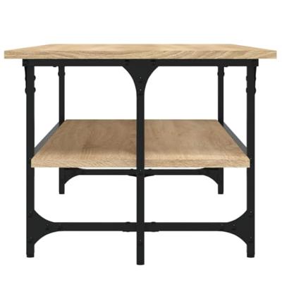 Salontafel 100x50x40 cm bewerkt hout sonoma eikenkleurig