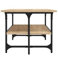 Salontafel 100x50x40 cm bewerkt hout sonoma eikenkleurig - thumbnail