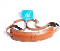 4V Design Lusso Medium Neck Strap Tuscany Leather Brown/Cyan - thumbnail