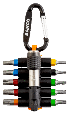 Bahco sticky bits | 59s/tcs11-1 - gekleurde torxbits met magnetische bithouder
