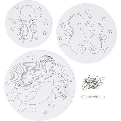 Creativ Company Mobielen met motief, d 12+15+18 cm, 300 gr, 3 set/ 1 doos