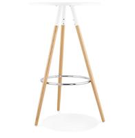 ALTEREGO BARY Ronde hoge tafel - Wit - thumbnail