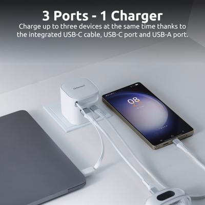 Intenso Intenso Power Adapter W65ACIC GaN white USB-oplader 65 W 1x USB-C Wit Thuis Intenso Intenso Power Adapter W65ACIC GaN white USB-oplader 65 W 1x USB-C Wit Thuis