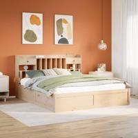 Bedframe zonder matras massief grenenhout 180x200 cm - thumbnail