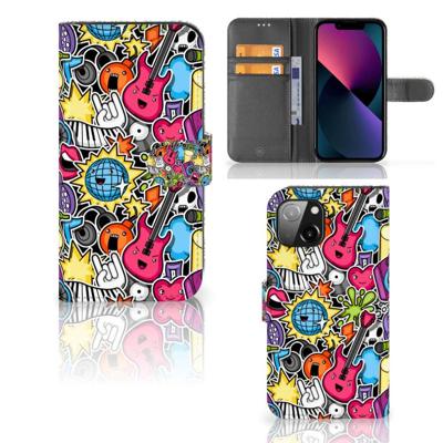 Apple iPhone 13 | Wallet Case | met Pasjes | Punk Rock