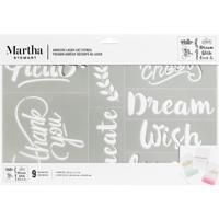 Martha Stewart • zelfklevende stencil zinnen x1 - thumbnail