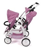 Tweeling Poppenwagen Vario - Pink Jeans - thumbnail