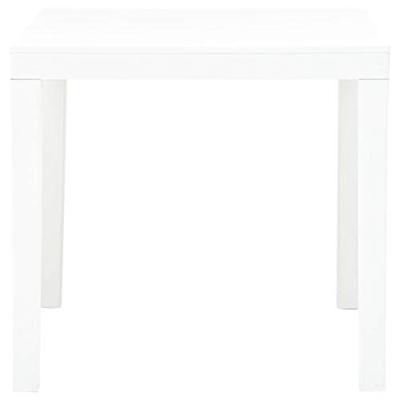 VidaXL Tuintafel 78x78x72 cm kunststof wit VidaXL Tuintafel 78x78x72 cm kunststof wit