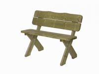 Bank Sneek 120cm Talen Buitenmeubelen - Talen buitenmeubelen - thumbnail