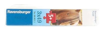 Ravensburger puzzelsset schattige pony's - 3 x 49 stukjes - thumbnail