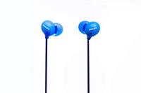 Philips In Ears Kopfhörer SHE2405BL/00 Kopfhörer In Ear mit Mikrofon (Integriertes Mikrofon, 8,6-mm-Treiber, 3 Ohrkappentypen, Transluzentes Gehäuse, 1,2-m-Kabel) Blau - thumbnail