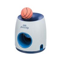 TRIXIE DOG ACTIVITY STRATEGIESPEL BALL&TREAT WIT / BLAUW 17X17X18 CM - thumbnail