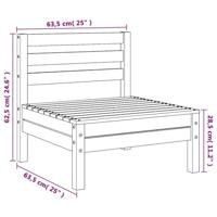 Tuinbanken 2 st zonder armleuning massief douglashout - thumbnail