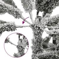 VidaXL Kunstkerstboom met sneeuw smal 180 cm pvc en pe - thumbnail