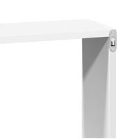 Wandkast 60x16x30 cm bewerkt hout wit - thumbnail