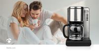 Nedis KACM280EAL Koffiezetapparaat Aluminium/Zwart - thumbnail