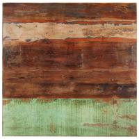Tafelblad vierkant 15-16 mm 80x80 cm massief gerecycled hout - thumbnail
