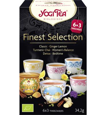 Yogi Tea Finest selection 6 x 3 stuks bio 18 Zakjes