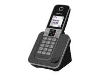 Panasonic kx-tgd310nlg single dect telefoon zwart/grijs - thumbnail