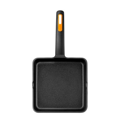 Gladde Grillpan BRA EFFICIENT PLUS Zwart Aluminium