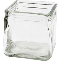 Creativ Company Vierkant glas, h: 10 cm, afm 10x10 cm, 12 stuk/ 1 doos - thumbnail