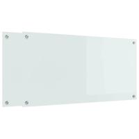 VidaXL Keuken achterwand 2 pcs wit 100 x 50 cm gehard glas - thumbnail