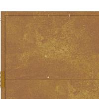 Poort 105x130 cm cortenstaal - thumbnail