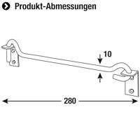 Connex Windhaak 10X280 + Plaat Bvz - DYB2000471 - thumbnail