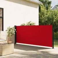 VidaXL Windscherm uittrekbaar 120x600 cm rood - thumbnail