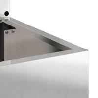 VidaXL Tuin privacy screen fretwerk zilver 32 x 140 cm roestvrij staal - thumbnail