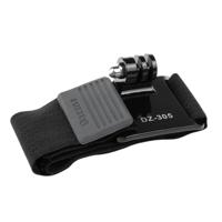 Dazzne 8 in 1 fiets Stuur + helm riem + 3-weg Pivot arm en 4 x schroeven + 2 x platte basis en 2 x gebogen basis met stickers + haak en lus bevestiger - thumbnail