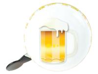 Widek ding dong bel groot bier emoticons op kaart - thumbnail