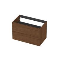 INK - Onderkast 2L Decor Softclose Tbv Greep - 800x450x520 Mm - Warm Walnoot - thumbnail