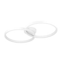 Eglo Zwarte led plafondlamp Amandolo 2-ringen 900954 - thumbnail