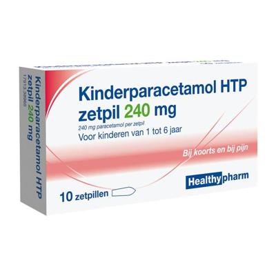 Healthypharm Kinderparacetamol HTP Zetpil 240mg Healthypharm Kinderparacetamol HTP Zetpil 240mg