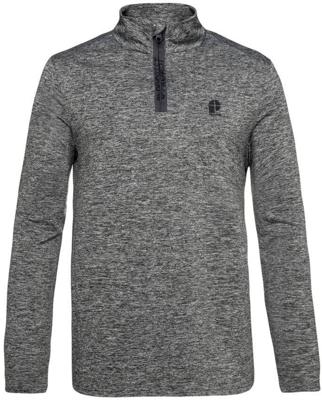 Protest Will 44287 Zip Top Heren Fleece Dark Grey Melee XXXL