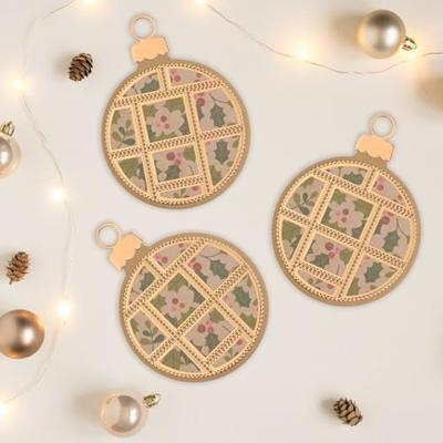Vaessen Creative • snijmallen kerstbal 12st.