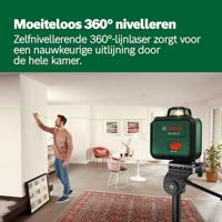 BOSCH lijnlaser - PLL 360-1 G - Inclusief gebruikershandleiding, beschermhoes en Li-ionbatterij - thumbnail