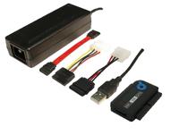 LogiLink HDD Adapter [1x USB-A 2.0 stekker - 1x SATA-stekker 7-polig, IDE-bus 40-polig, IDE-bus 44-polig] LogiLink Adapter USB 2.0 to 2,5 + 3,5 Zoll IDE + SATA - thumbnail