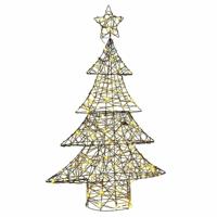 Kerstboom met 120 LED Warmwit 120 cm Rattan - thumbnail